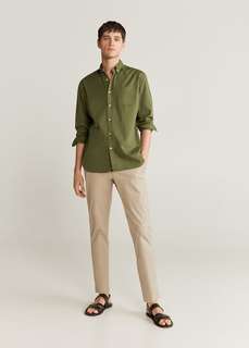 Рубашка slim fit 100% хлопок - Talper Mango