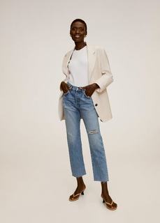 Укороченные джинсы straight fit - Havana Mango