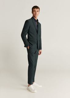 Рубашка Tailored slim fit из хлопка-стретч - Albesa Mango