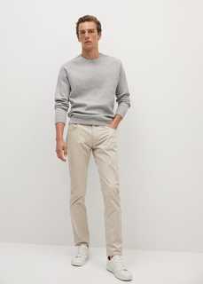 Брюки в стиле джинсов slim fit из саржи - Pisa7 Mango