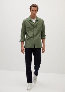 Рубашка regular fit хлопок и лиоцелл - Talco Mango