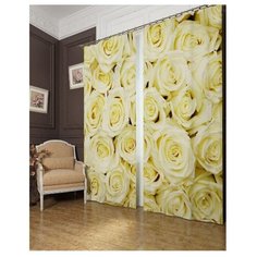 Фотошторы Сирень Кремовые розы