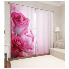 Фотошторы Сирень Блеск роз на