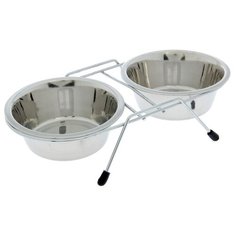 Подставка Пижон с двумя мисками