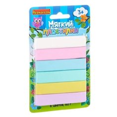 Пластилин BONDIBON 6 цветов 60