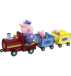 Игровой набор Peppa Pig Паровозик. Дед Пеппы 30 см