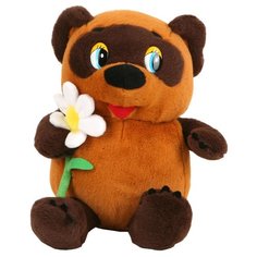 Мягкая игрушка Мульти-Пульти Винни-Пух с цветком 25 см