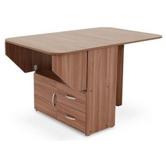 Стол кухонный MEBELSON KM-0003, раскладной, ДхШ: 38.2 х 80.2 см, длина в разложенном виде: 130.2 см, ясень шимо темный