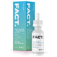 Fact Пилинг-сыворотка для лица Lactic Acid 5% + 3D Hyaluronic Acid 2% с молочной и гиалуроновой кислотой 30 мл