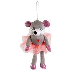 Мягкая игрушка Мульти-Пульти Мышка с бусами 17 см, муз. чип