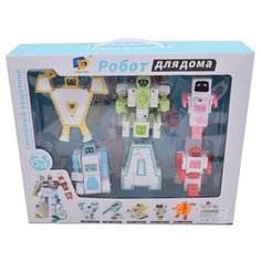Трансформер Dade Toys Семейный защитник Робот для дома 6 в 1 разноцветный