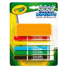 Crayola Фломастеры стираемые с губкой 5 шт. (98-9302)