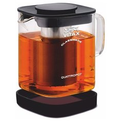 Vitax Заварочный чайник VX-3311 Thirlwall 900 мл прозрачный/черный