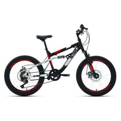 Подростковый горный (MTB) велосипед ALTAIR MTB FS 20 Disc (2020) черный 13" (требует финальной сборки)