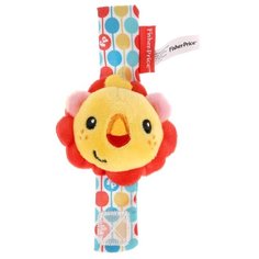 Погремушка Fisher-Price Браслет с погремушкой Лев желтый