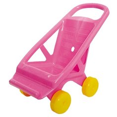 Прогулочная коляска СТРОМ У720 розовый/желтый