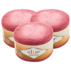 Пряжа Alize Angora Gold Ombre Batik, 20 % шерсть, 80 % акрил, 150 г, 825 м, 3 шт., 7247 ягодный