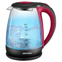 Чайник Аксинья КС-1040, красный/черный