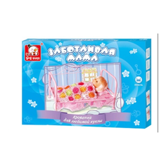 S+S Toys Кроватка для кукол Заботливая мама (100598361) розовый