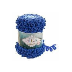 Пряжа Alize Puffy Fine Ombre Batik, 100 % полиэстер, 500 г, 73 м, 7280 васильковый