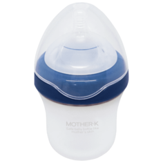 Mother-K Бутылочка силиконовая 180 мл с рождения, blueberry