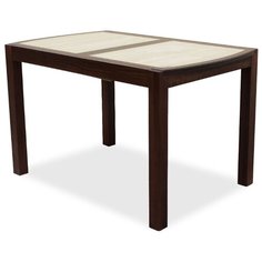 Стол кухонный Стол И Стул Рига, раскладной, ДхШ: 120 х 76 см, длина в разложенном виде: 165 см, орех темный/дуб сонома