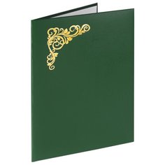 STAFF Папка адресная Basic с виньеткой А4, бумвинил зеленый