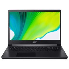 Ноутбук Acer Aspire 7 A715-75G-76UA (Intel Core i7 9750H 2600MHz/15.6"/1920x1080/8GB/256GB SSD/DVD нет/NVIDIA GeForce GTX 1650 Ti 4GB/Wi-Fi/Bluetooth/Windows 10 Home) NH.Q88ER.008 черный