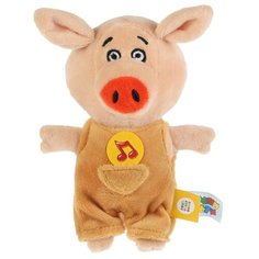 Мягкая игрушка Мульти-Пульти Оранжевая корова Поросенок Коля 15 см, озвученный