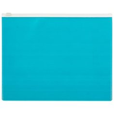 Attache Папка-конверт на молнии Color A5, 160 мм, пластик бирюзовый