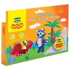 Масса для лепки Мульти-Пульти Енот в Таиланде 6 цветов (SD_10682)