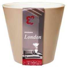 Кашпо InGreen London ING6206, 5л, 23х20.8 см молочный шоколад