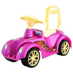 Каталка-толокар RT Ретро ОР900 (5312 / 5313 / 5314) со звуковыми эффектами розовый