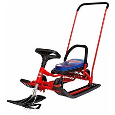 Снегокат Барс 109 Wheel Animals с П-образным толкателем и колесной базой кролик Bars