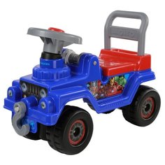 Каталка-толокар Molto Джип Мстители (70661) синий/красный