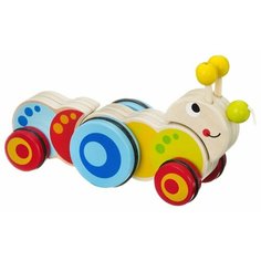 Каталка-игрушка BONDIBON Гусеница (ВВ2037) разноцветная