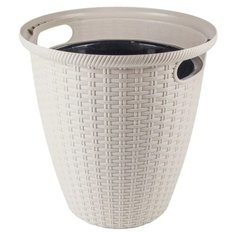 Кашпо InGreen Rattan ING6214, 23х24.7 см сливочный