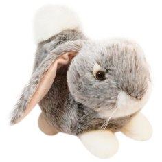 Мягкая игрушка Keel Toys Лежащий кролик серый 23 см