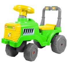 Каталка-толокар RT Трактор ОР931 (5618) со звуковыми эффектами зелено-желтый