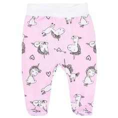 Ползунки Веселый Малыш размер 62, крошка единорог/розовый2