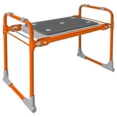 Скамейка Nika садовая с мягким сиденьем (СКМ2), оранжевый