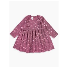 Платье Веселый Малыш Звезды размер 104, брусничный