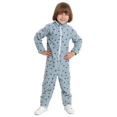 Комбинезон Веселый Малыш размер 80, ромбы/серый2