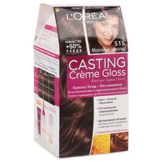 LOreal Paris Casting Creme Gloss стойкая краска-уход для волос, 515, Морозный шоколад