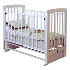 Кроватка Красная Звезда Марина С700 (классическая), поперечный маятник белый