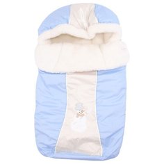 Конверт-мешок Little People Снежинка 75 см голубой