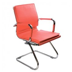 Стул Бюрократ CH-993-LOW-V, металл/искусственная кожа, цвет: красный