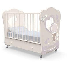 Кроватка Nuovita Stanzione Cute Bear swing (качалка), поперечный маятник ваниль