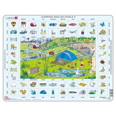 Рамка-вкладыш Larsen Изучаем английский 4 (EN4), 70 дет.