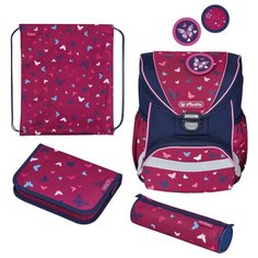 Herlitz Ранец Ultralight Butterfly с наполнением, синий/фиолетовый